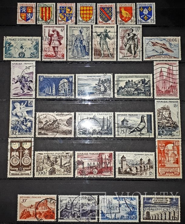 Подборка почтовых марок Франции Франция
