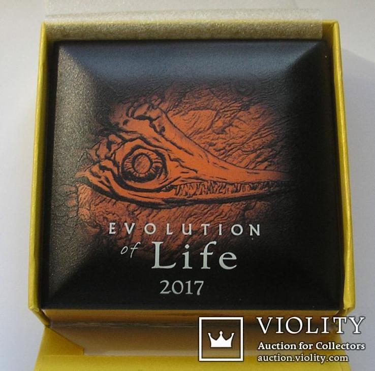 Монголия 500 тугрик 2017 Ихтиозавр серебро 1 Oz Silver evolution of life Ichthyosaur, фото №4