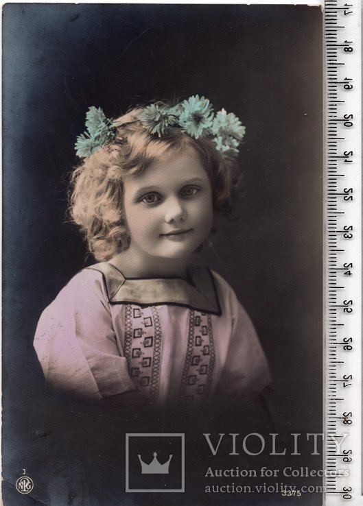 Старинная открытка. 1915 год. Фэнтези, дети.