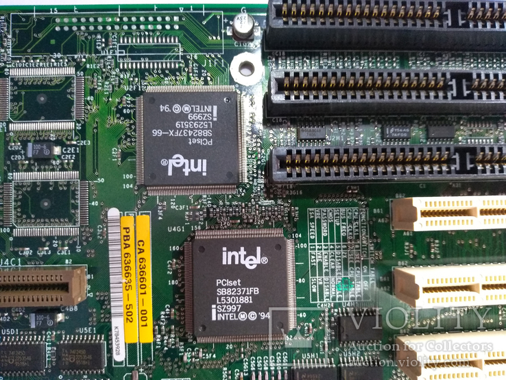 Материнская плата Intel c процессором Pentium75 под сокет 5, фото №7