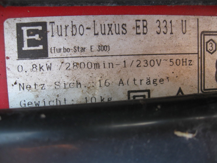 Газонокосарка Turbo-Luxus 800W з Німеччини, фото №10