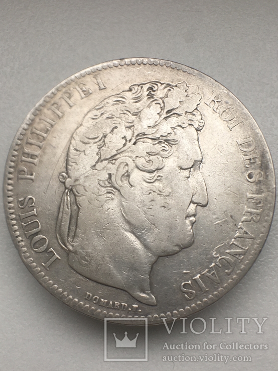 5 франков 1832 года (Н) Луи Филлип І