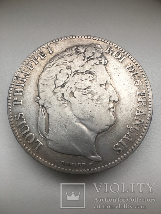 5 франков 1842 года (В) Луи Филлипп І