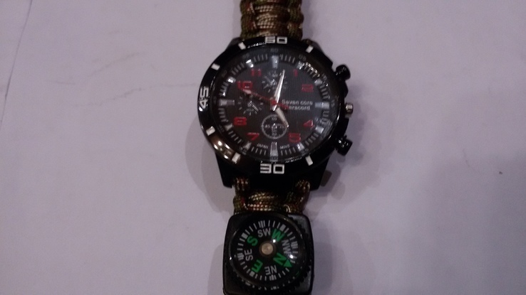 Wojskowe ,sportowe zegarek i bransoletka przetrwania z parakorda