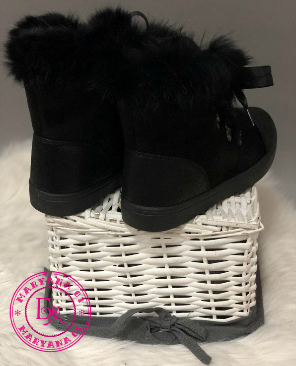 Зимние ботинки с мехом кролика 37 размер, фото №5