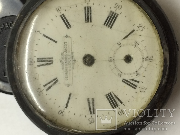 Часы карманные GEORGES FAVRE JACOT серебро, фото №12