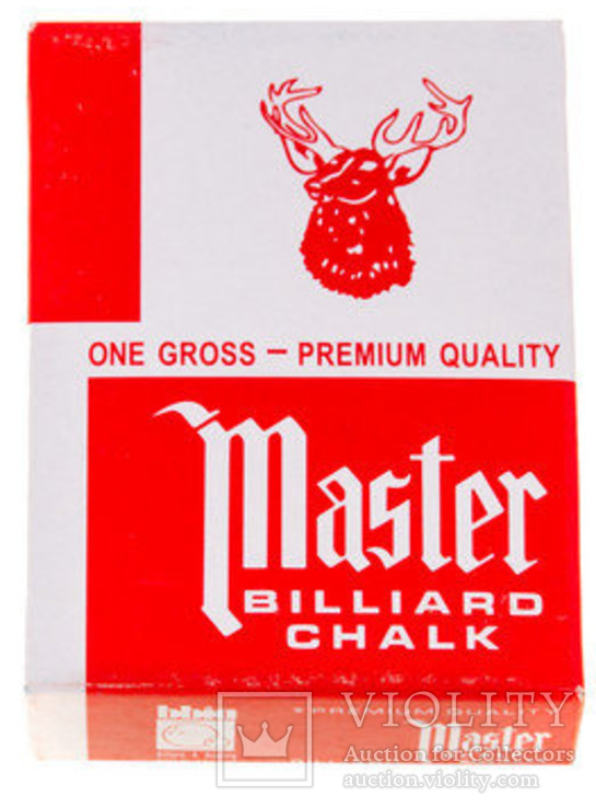 Мел для бильярда Master (США)упаковка 10шт., фото №4