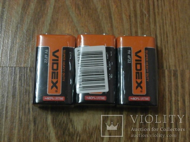 Батарейка Videx 6F22 (Крона) 9V 1 штука