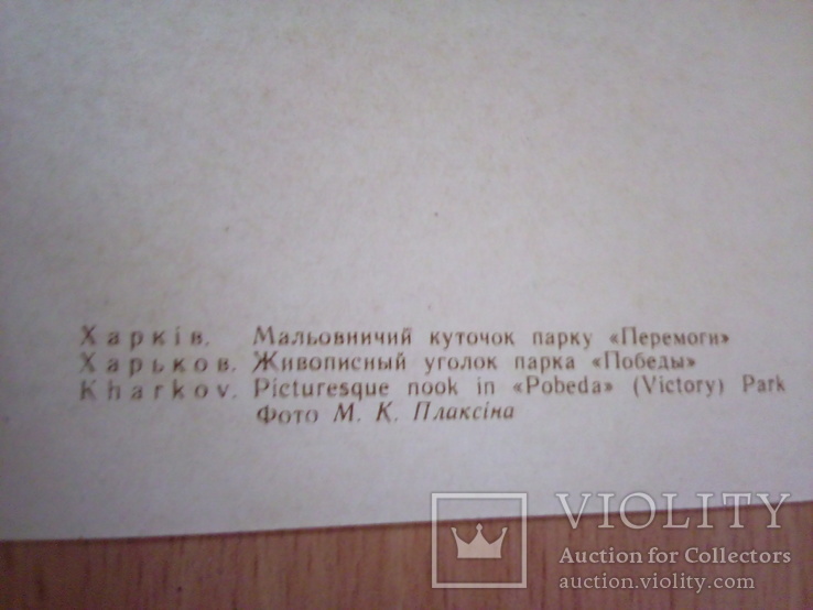 Харьков . Живописный уголок парка "Победы", изд, Мистецтво 1964, фото №3