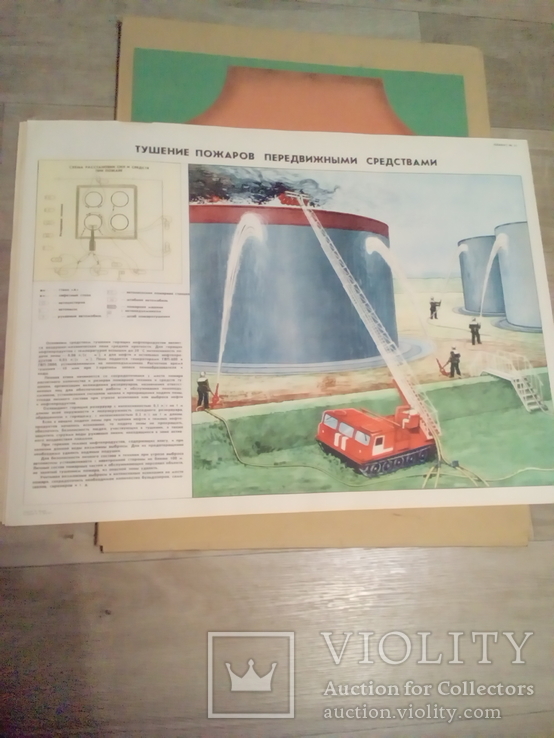 Пожарная защита складов нефти и нефтепродуктов.Набор плакатов.1988., фото №8