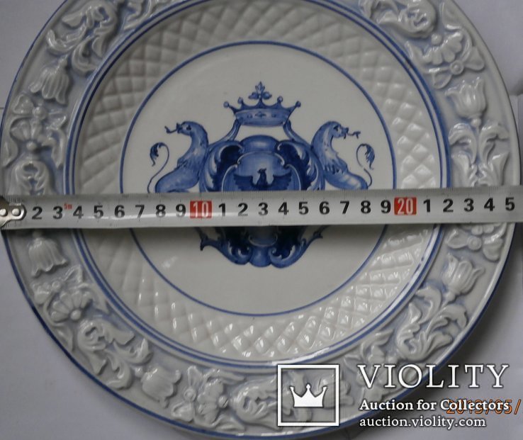 Старинная тарелка с фамильным гербом, фото №5
