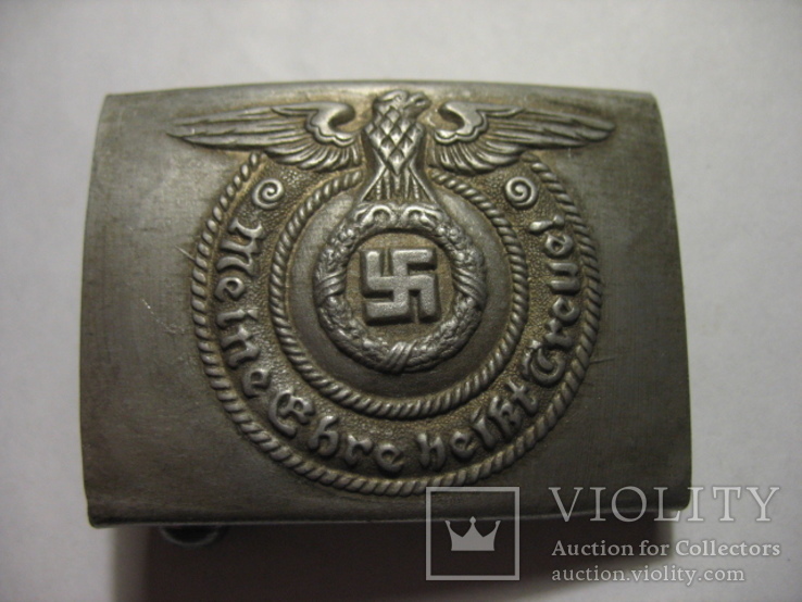 Пряжка СС Германия 3-й рейх, алюминиевая. копия, фото №2
