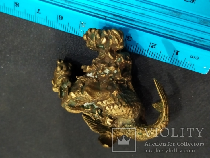 Рыбная Оргия бронза большая коллекционная миниатюра, фото №9