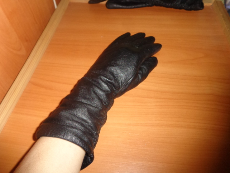 Damskie rękawiczki skórzane (demisezon), numer zdjęcia 4