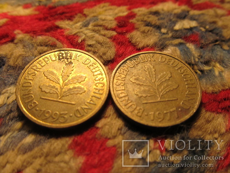 Две монеты 5 пфеннигов, фото №3