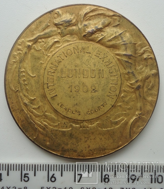 Великобритания 1902 г коронационная медаль Едуард 7-й, фото №3