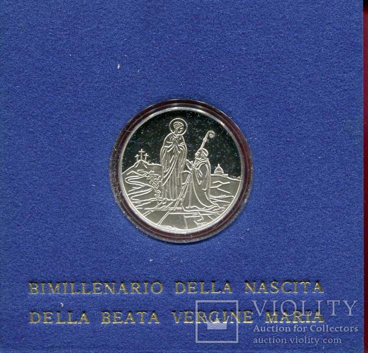 Ватикан 500 лир 1984 ПРУФ ВОХ Дева Мария, фото №2