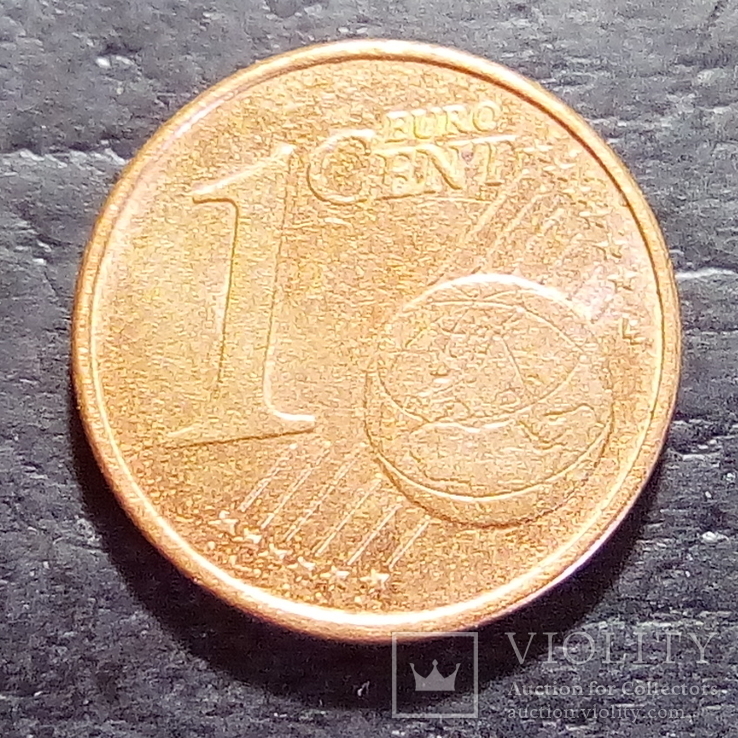 Германия 1 евро цент 2011 год Метка монетного двора (D) Мюнхен  (543), фото №2
