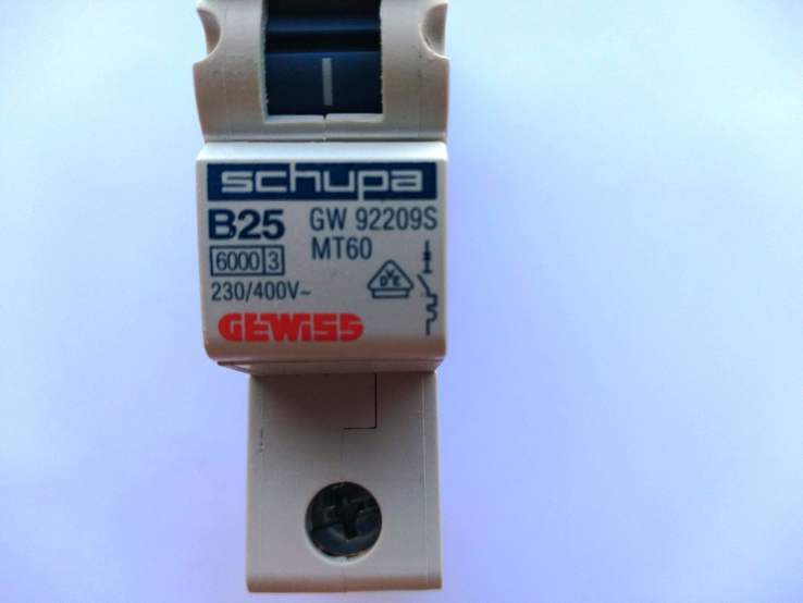 Электрический автомат Gewiss B25 230/400V GW92209S, фото №2
