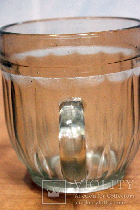 Пивной бокал  (пивная кружка) САЗ. 1962 год. 0,5 литра."Пузатый"(14 прямых граней)-арка, фото №7