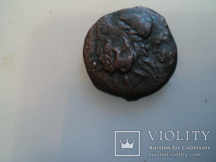  Обол 240-230 гг. до н. э. "голова Деметры влево, справа маленькая голова Афины, фото №3
