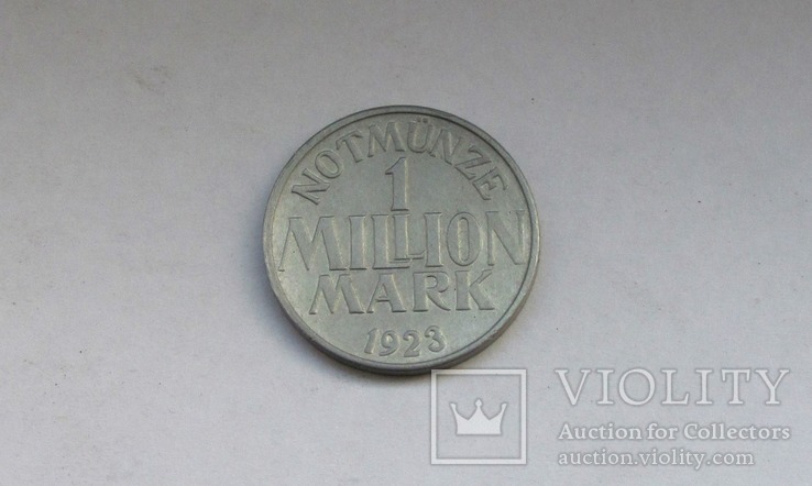 1 миллион марок 1923 г. Menden ( Westfalen) Stadt, фото №2