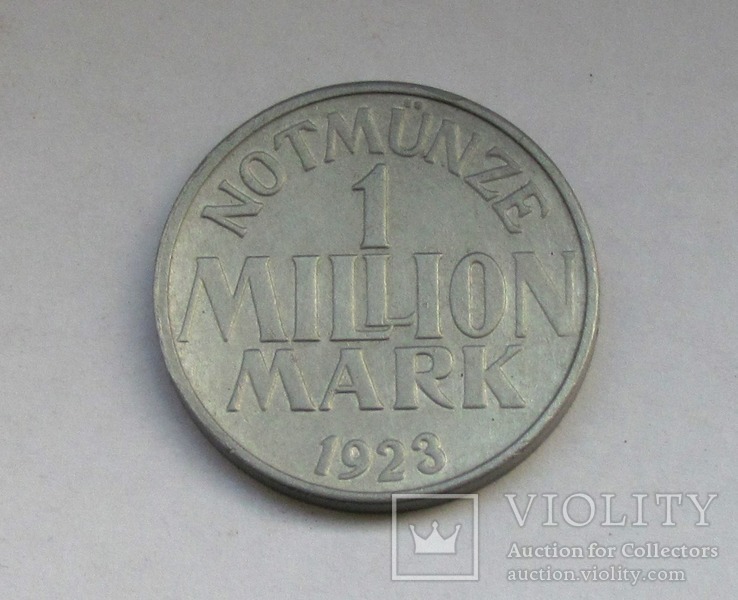 1 миллион марок 1923 г. Menden ( Westfalen) Stadt, фото №3