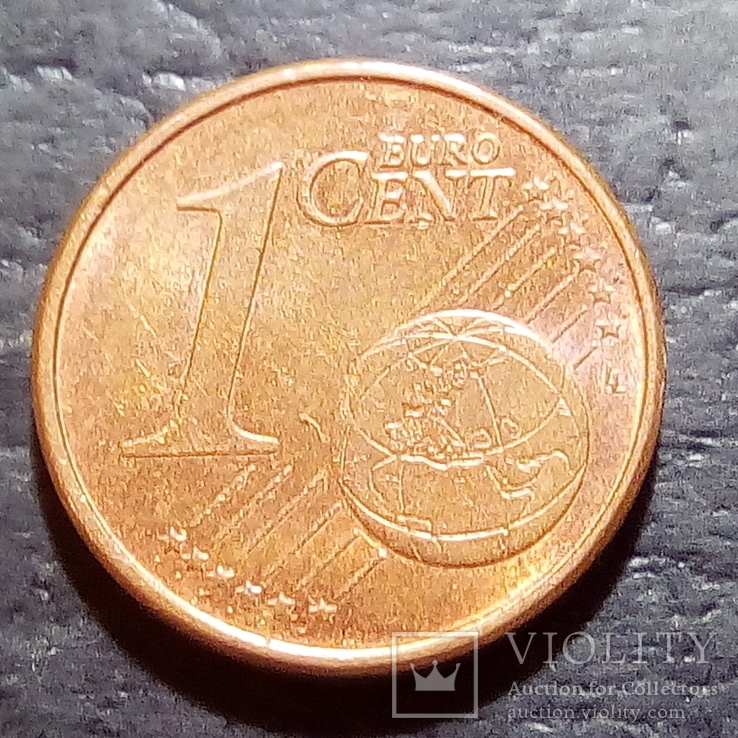 Испания 1 евро цент 2008 год  (552), фото №2