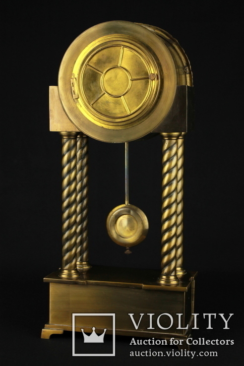 Старые интерьерные часы Hamburg-Amerikanische Uhrenfabrik (HAU). Германия (0311), фото №11