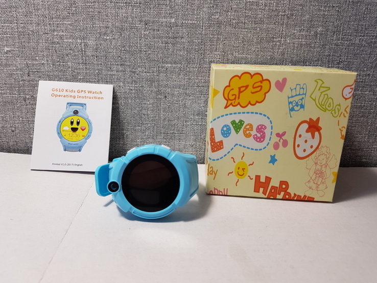 Детские телефон часы с GPS трекером Q360 Blue, фото №2