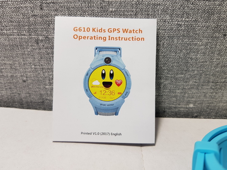 Детские телефон часы с GPS трекером Q360 Blue, фото №4