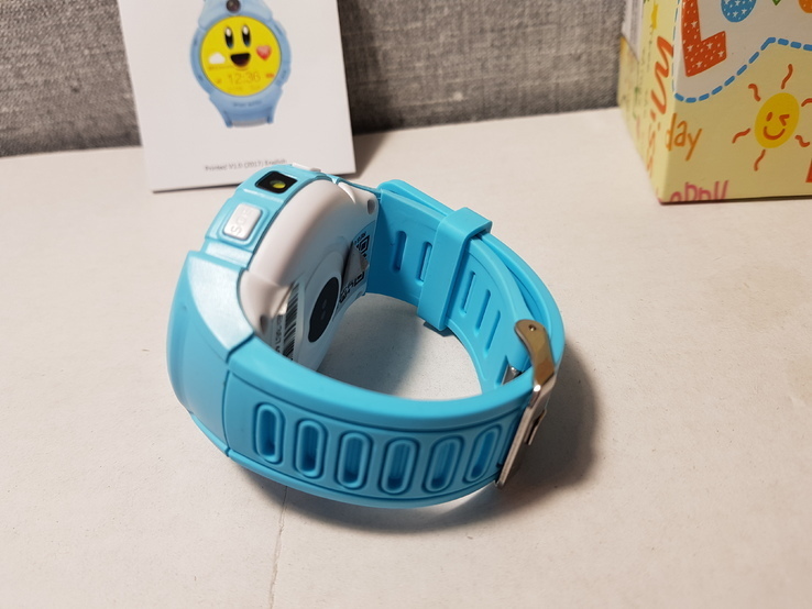 Детские телефон часы с GPS трекером Q360 Blue, фото №5