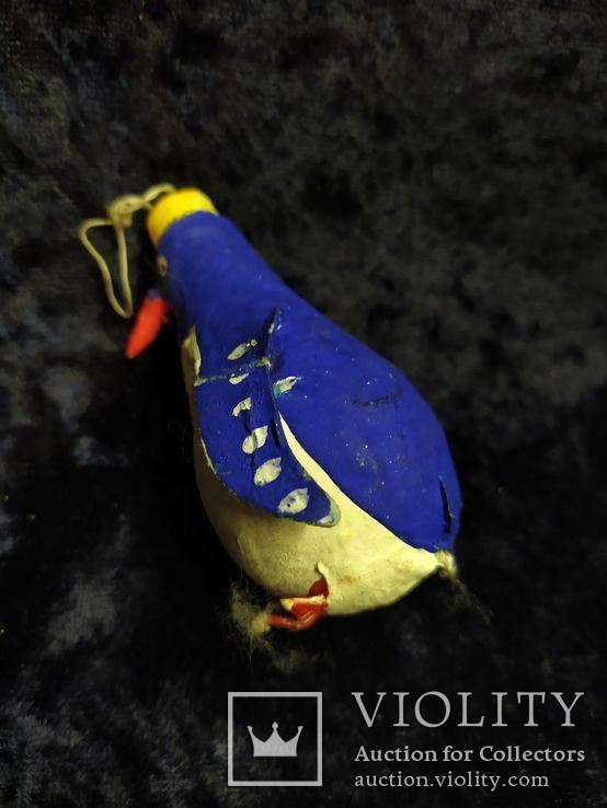 Ёлочная игрушка пингвин из папье маше, фото №5