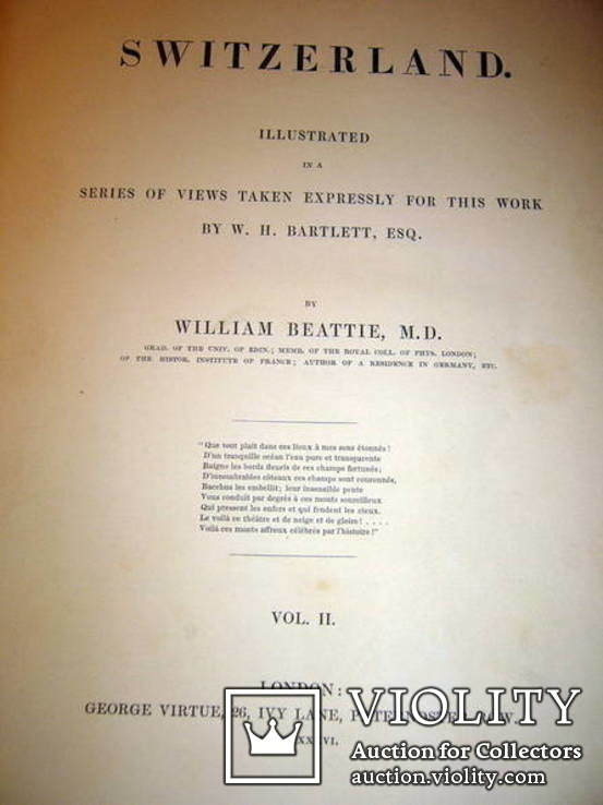 47 гравюр 1836 Книга SWITZERLAND ILLUSTRATED Лондон, 2-й том, numer zdjęcia 13