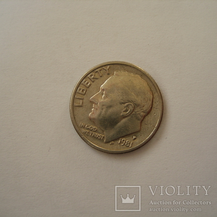 США  10 центов 1981 года.P, фото №3