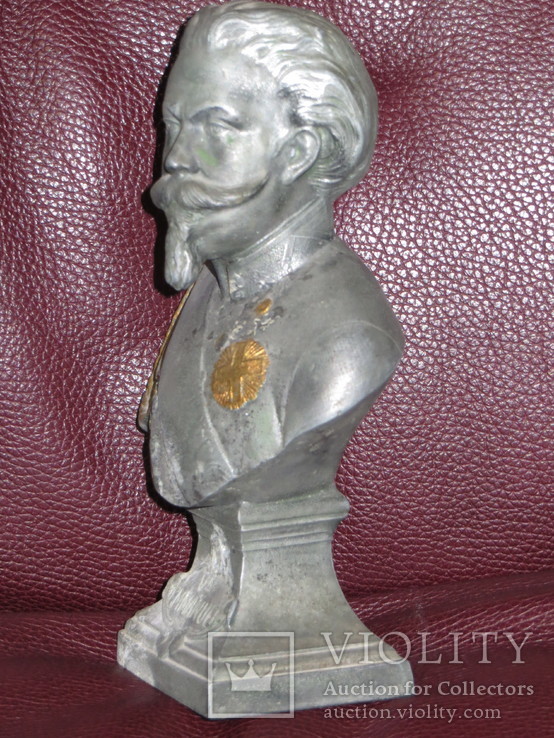 Скульптура. Король Виктор Эммануил II. Бюст, фото №3