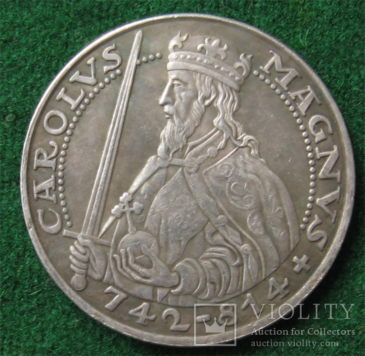 Копия: медаль-монета Карл Великий. Германия., фото №3
