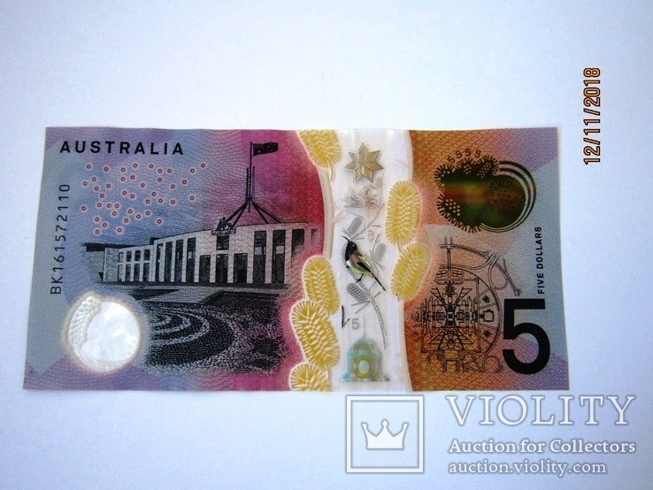 Австралия 5 доллар-2, фото №4