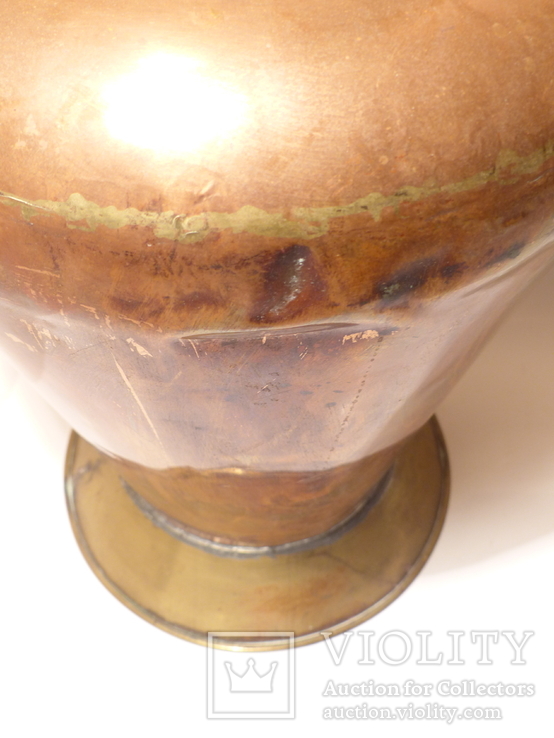 59 см - Старинная Зонтница - зонтовница зольник ваза МЕДЬ , Германия - 2,8 кг, фото №10