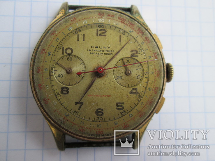 Швейцарские часы Cauny Хронограф, фото №5