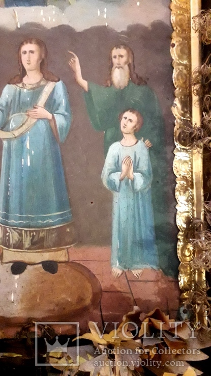 Икона Покрова Пресвятой Богородицы 46 на 53, фото №5