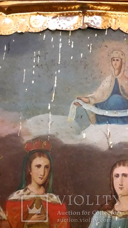 Икона Покрова Пресвятой Богородицы 46 на 53, фото №10
