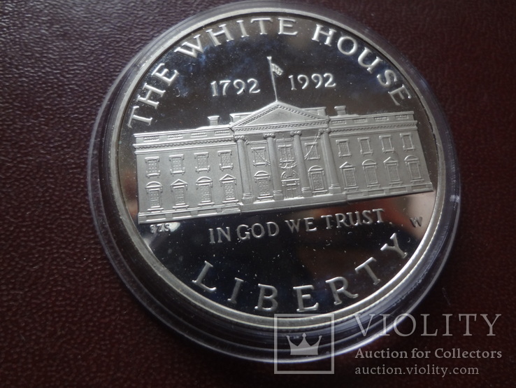 1 доллар 1992  США  серебро   (8.4.1)~, фото №4