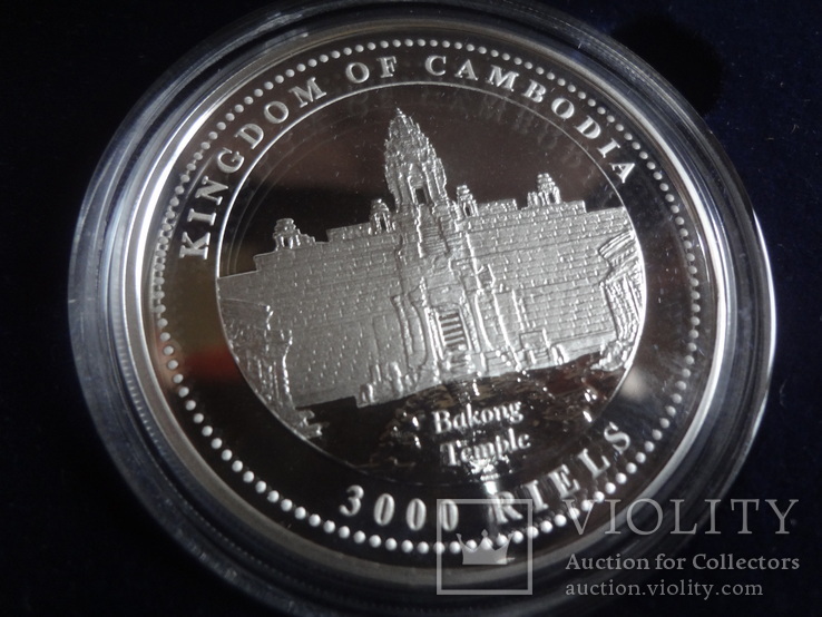 3000 риелс 2007  Камбоджа  1 унция серебро 999 ~, фото №4