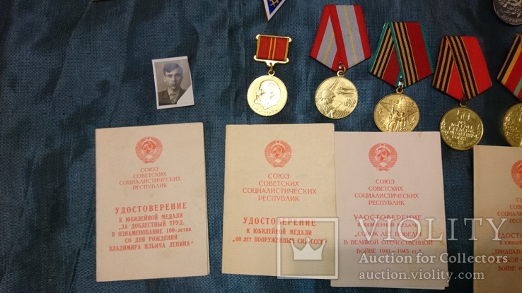 Отечественная война с документом(без номера)+за боевые заслуги+ медали на одного человека, фото №5