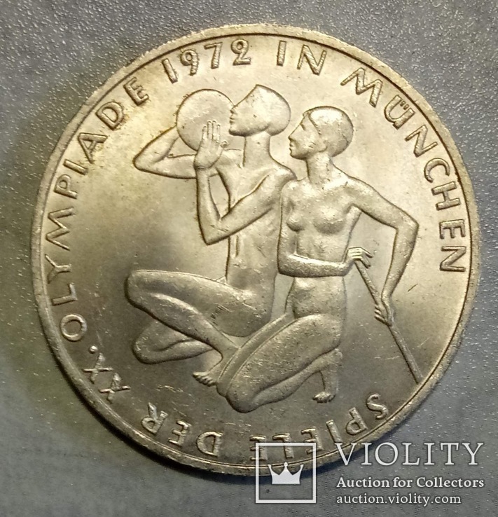 Германия 10 марок, 1972  Олимпийские Игры, Мюнхен  - Спортсмены,С77