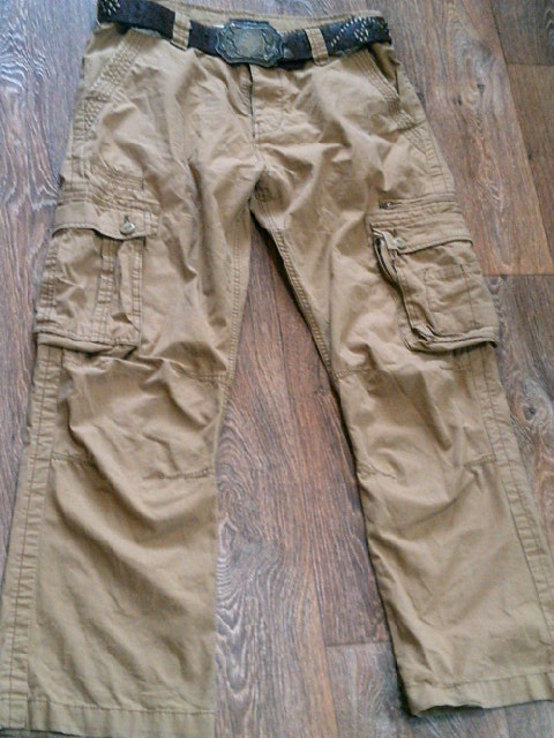 George - фирменные штаны разм.32 с кожаным ремнем, photo number 2