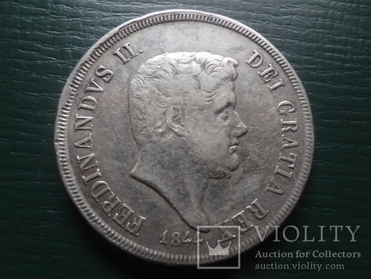 120 грана 1844 Сицилия серебро  (2.3.9)~