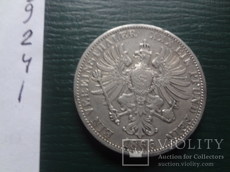Талер 1866  Пруссия  серебро  (2.4.1)~, фото №7