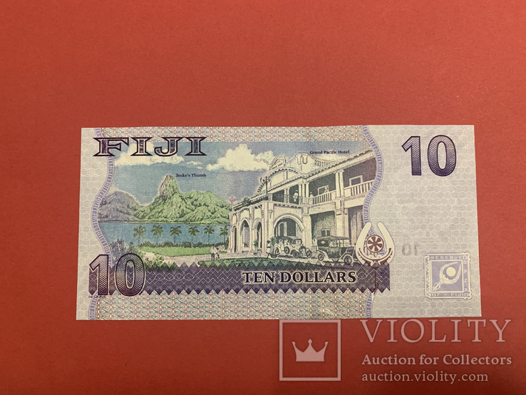 Фиджи / Fiji 10 долларов 2012 UNC, фото №3